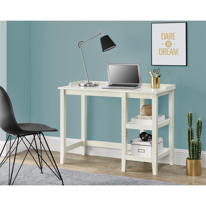 Winston Porter Yager Solid Wood Base Writing Desk & Reviews Wayfair